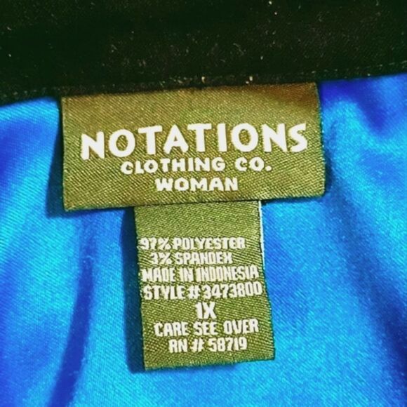 Notations clothing co. TURQUOISE + BLACK VEGAN SUEDE ZIP UP JACKET - Picture 6 of 7